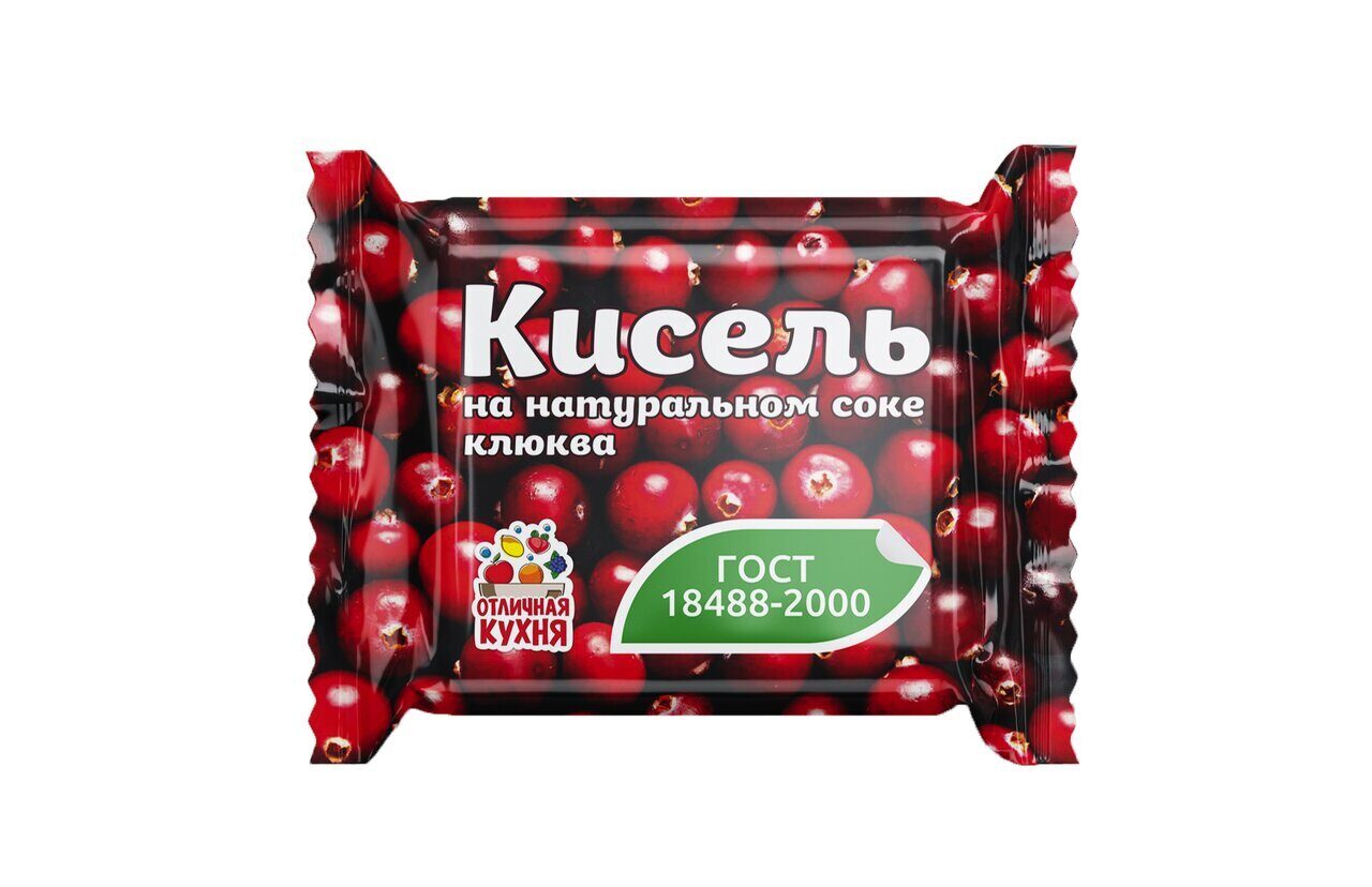 Кисель Брикет, Клюква 200 Г, ГОСТ